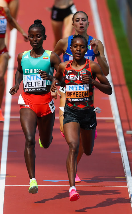 Kipyegon hands Kenya first gold medal.
